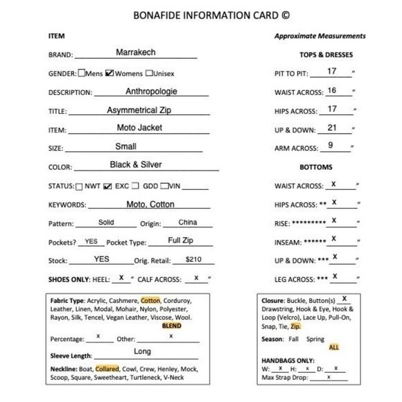 Marrakech Womens Anthropologie Asymmetrical Zip Moto Jacket Small Black AN EXC - Picture 10 of 10